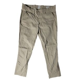Gap Mens Khaki Chino Pants 31x30 Straight Fit Stretch Cotton Twill